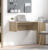 VidaXL wandbureau Sonoma Eiken 80 x 45 x 30 cm