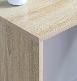 VidaXL wandbureau Sonoma Eiken 80 x 45 x 30 cm