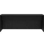 VidaXL Aan de muur bevestigd bureau Zwart Eiken 80 x 45 x 30 cm