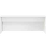 VidaXL Aan de muur bevestigd bureau Wit 80 x 45 x 30 cm Bewerkt hout