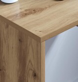 VidaXL Aan de muur bevestigd bureau Artisan Eiken 60 x 45 x 30 cm