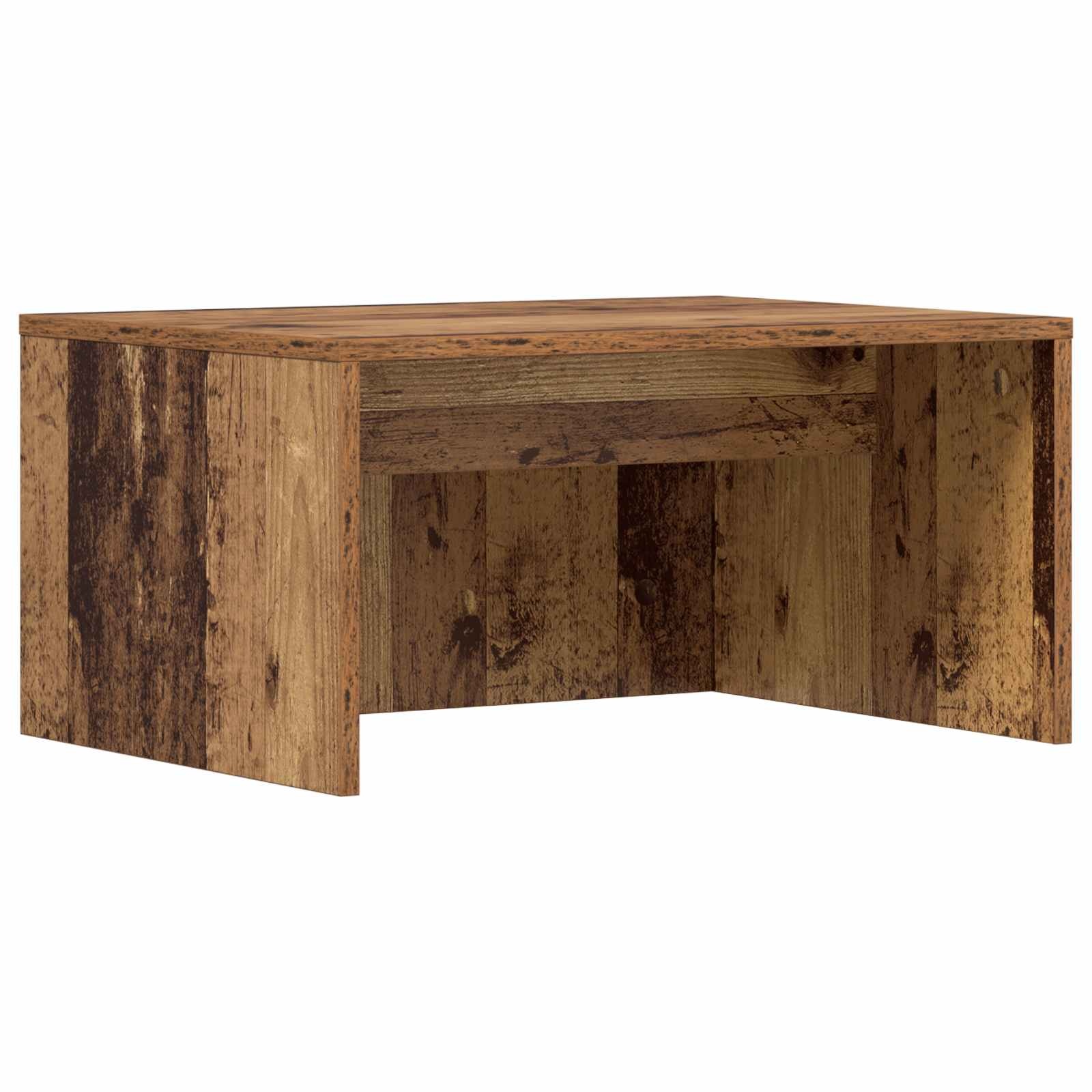 VidaXL Aan de muur bevestigd bureau Oud Hout 60 x 45 x 30 cm
