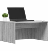 VidaXL Aan de muur bevestigd bureau Grijs Sonoma 60 x 45 x 30 cm