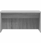 VidaXL Aan de muur bevestigd bureau Grijs Sonoma 60 x 45 x 30 cm