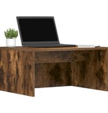 VidaXL Aan de muur bevestigd bureau Gerookt eiken 60 x 45 x 30 cm