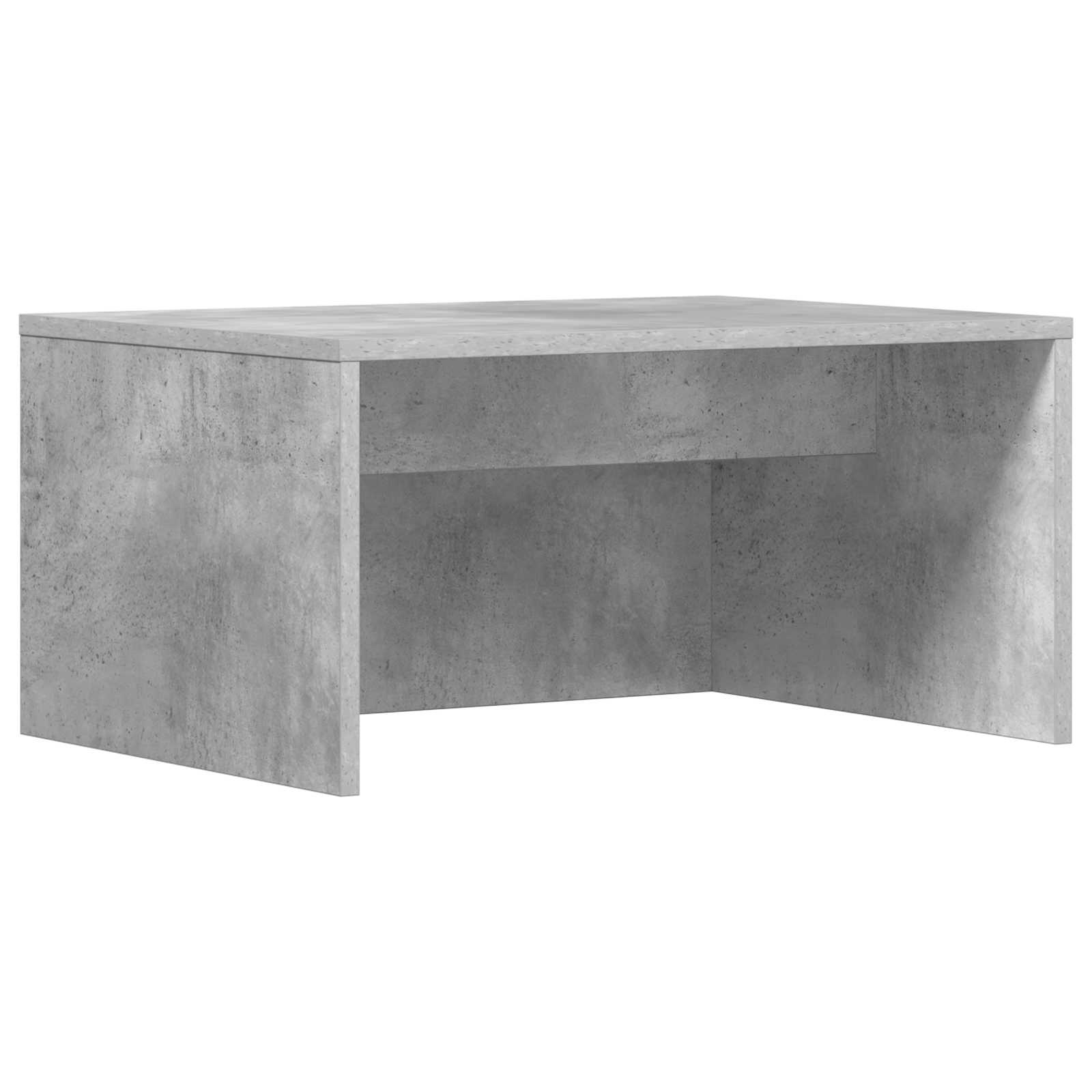 VidaXL Aan de muur bevestigd bureau Beton Grijs 60 x 45 x 30 cm