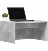 VidaXL Aan de muur bevestigd bureau Beton Grijs 60 x 45 x 30 cm