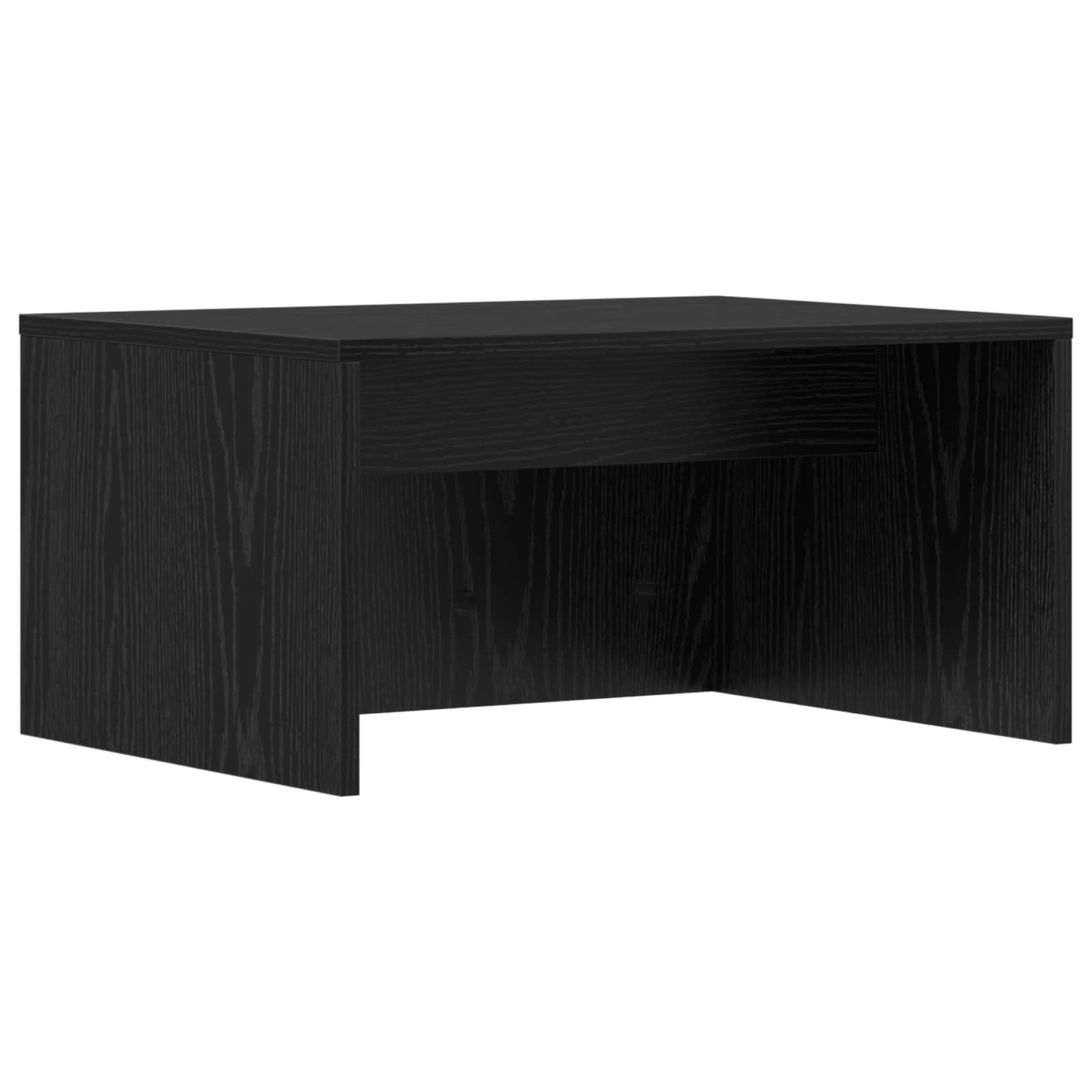VidaXL Aan de muur bevestigd bureau Zwart Eiken 60 x 45 x 30 cm