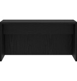 VidaXL Aan de muur bevestigd bureau Zwart Eiken 60 x 45 x 30 cm