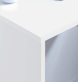 VidaXL Aan de muur bevestigd bureau Wit 60 x 45 x 30 cm Bewerkt hout