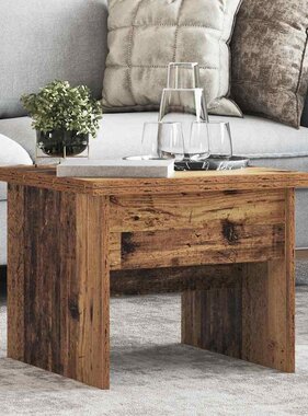 VidaXL Salontafel Oud Hout 55 x 54,5 x 45 cm Bewerkt hout