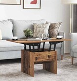VidaXL Salontafel Oud Hout 55 x 54,5 x 45 cm Bewerkt hout