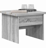 VidaXL Salontafel Grijs Sonoma 55 x 54,5 x 45 cm Bewerkt hout