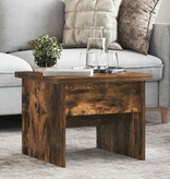 VidaXL Salontafel Gerookt eiken 55 x 54,5 x 45 cm Bewerkt hout