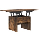 VidaXL Salontafel Gerookt eiken 55 x 54,5 x 45 cm Bewerkt hout