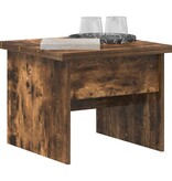 VidaXL Salontafel Gerookt eiken 55 x 54,5 x 45 cm Bewerkt hout
