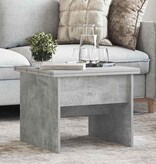 VidaXL Salontafel Beton Grijs 55 x 54,5 x 45 cm Bewerkt hout