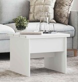 VidaXL Salontafel Wit 55 x 54,5 x 45 cm Bewerkt hout