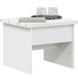 VidaXL Salontafel Wit 55 x 54,5 x 45 cm Bewerkt hout