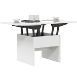 VidaXL Salontafel Wit 55 x 54,5 x 45 cm Bewerkt hout