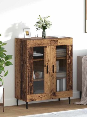 VidaXL Dressoir Oud Hout 69,5 x 34 x 90 cm Bewerkt hout