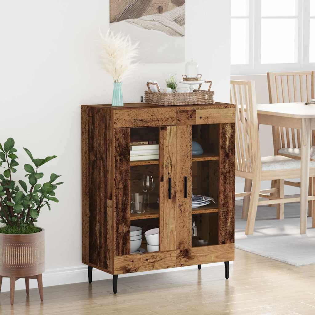 VidaXL Dressoir Oud Hout 69,5 x 34 x 90 cm Bewerkt hout
