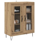 VidaXL Dressoir Artisan Eiken 69,5 x 34 x 90 cm Bewerkt hout