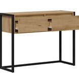 VidaXL Bijzettafel Ambachtelijk eiken 100 x 36 x 75 cm Bewerkt hout