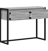 VidaXL Bijzettafel met lade Grijs Sonoma 100 x 36 x 75 cm Bewerkt hout