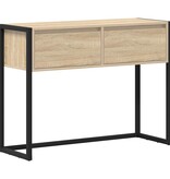 VidaXL Bijzettafel met lade Sonoma 100 x 36 x 75 cm Bewerkt hout