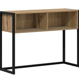 VidaXL Bijzettafel Ambachtelijk eiken 100 x 36 x 75 cm Bewerkt hout