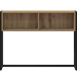 VidaXL Bijzettafel Ambachtelijk eiken 100 x 36 x 75 cm Bewerkt hout