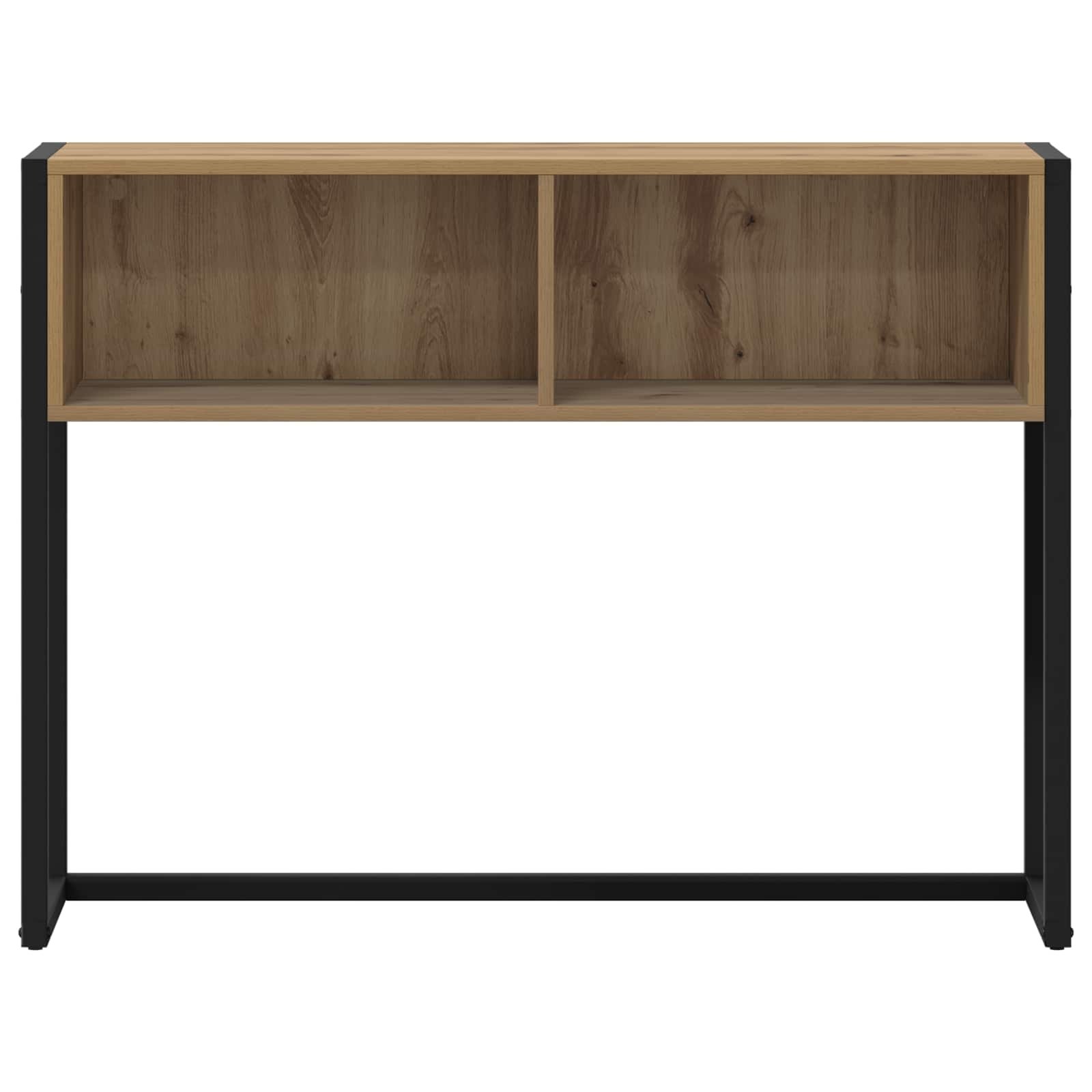 VidaXL Bijzettafel Ambachtelijk eiken 100 x 36 x 75 cm Bewerkt hout