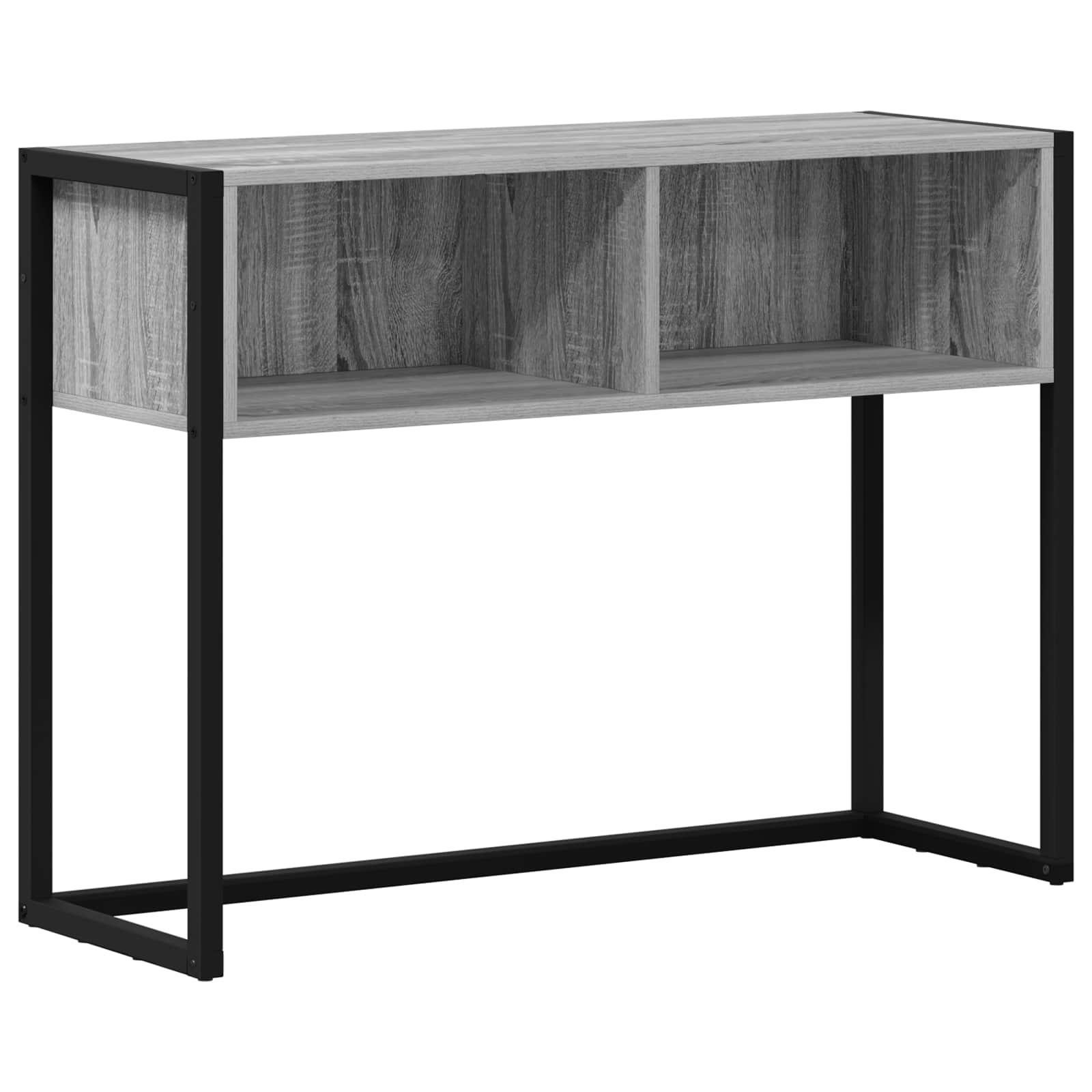 VidaXL Bijzettafel Grijs Sonoma 100 x 36 x 75 cm Bewerkt hout