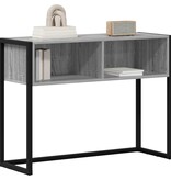 VidaXL Bijzettafel Grijs Sonoma 100 x 36 x 75 cm Bewerkt hout