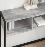 VidaXL Bijzettafel Grijs Sonoma 100 x 36 x 75 cm Bewerkt hout