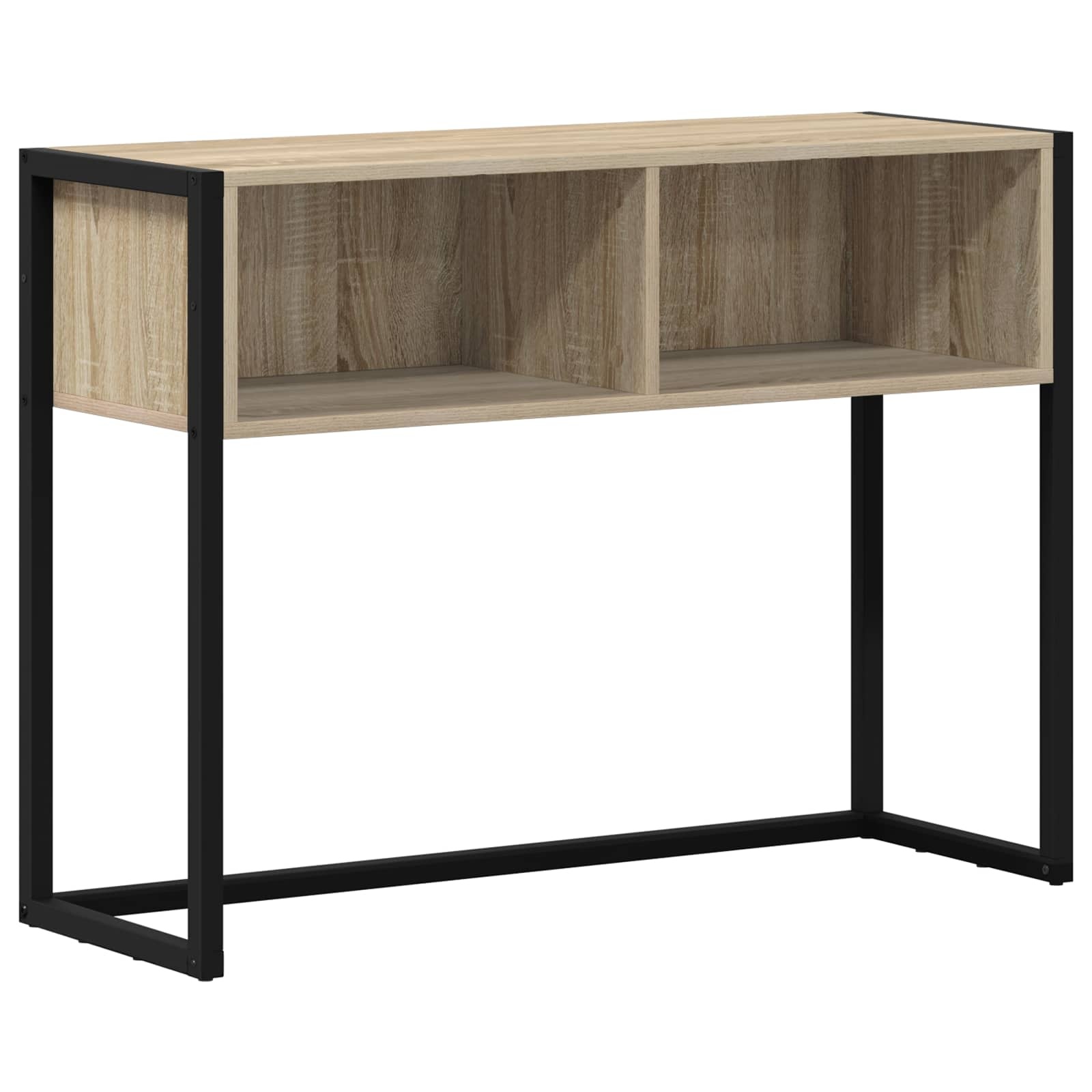 VidaXL Bijzettafel met opslag Sonoma 100 x 36 x 75 cm Bewerkt hout