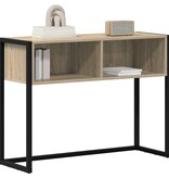 VidaXL Bijzettafel met opslag Sonoma 100 x 36 x 75 cm Bewerkt hout