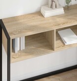 VidaXL Bijzettafel met opslag Sonoma 100 x 36 x 75 cm Bewerkt hout