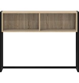 VidaXL Bijzettafel met opslag Sonoma 100 x 36 x 75 cm Bewerkt hout