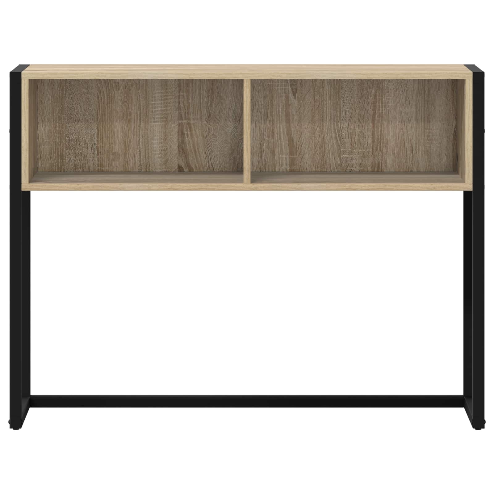 VidaXL Bijzettafel met opslag Sonoma 100 x 36 x 75 cm Bewerkt hout