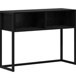 VidaXL Bijzettafel Zwart Eiken 100 x 36 x 75 cm Bewerkt hout