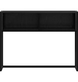 VidaXL Bijzettafel Zwart Eiken 100 x 36 x 75 cm Bewerkt hout