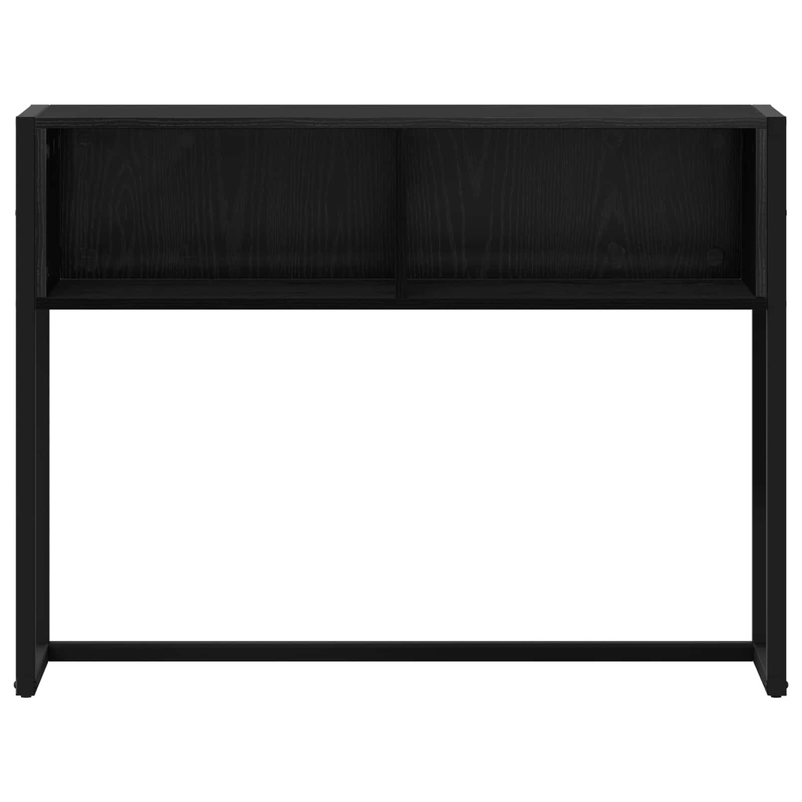 VidaXL Bijzettafel Zwart Eiken 100 x 36 x 75 cm Bewerkt hout