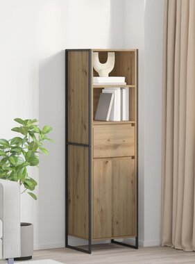 VidaXL Boekenkast Ambachtelijk eiken 43 x 36 x 150.5 cm Bewerkt hout