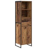 VidaXL Boekenkast met lade Oud Hout 43 x 36 x 150.5 cm Bewerkt hout