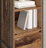 VidaXL Boekenkast met lade Oud Hout 43 x 36 x 150.5 cm Bewerkt hout