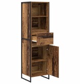 VidaXL Boekenkast met lade Oud Hout 43 x 36 x 150.5 cm Bewerkt hout
