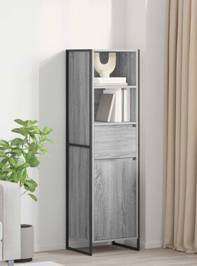 VidaXL Boekenkast Grijs Sonoma 43 x 36 x 150.5 cm Bewerkt hout