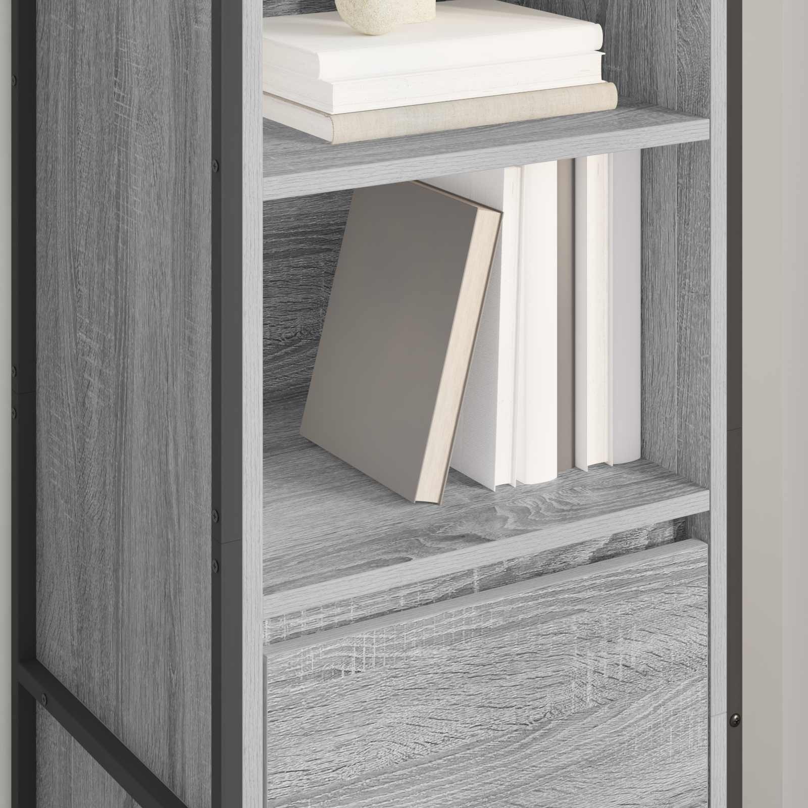 VidaXL Boekenkast Grijs Sonoma 43 x 36 x 150.5 cm Bewerkt hout